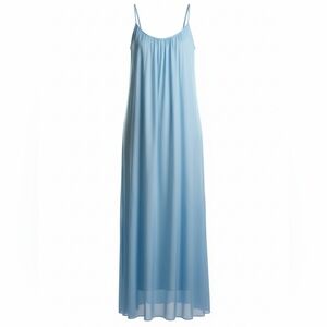 Light Blue Sheer Maxi Dress with Slip